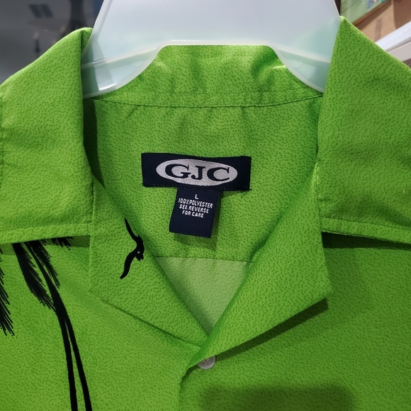 GJC "St.Thomas" Hawaiian Surfer Shirt Size L Men's Aloha - Picture 4 of 9